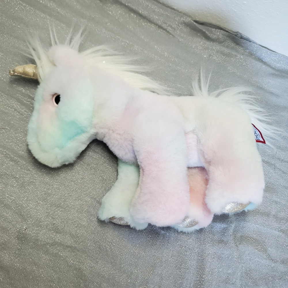 Douglas Cuddle Toys Rainbow Unicorn Plush Stuffed Animal Glitter Hooves‎ Sparkle